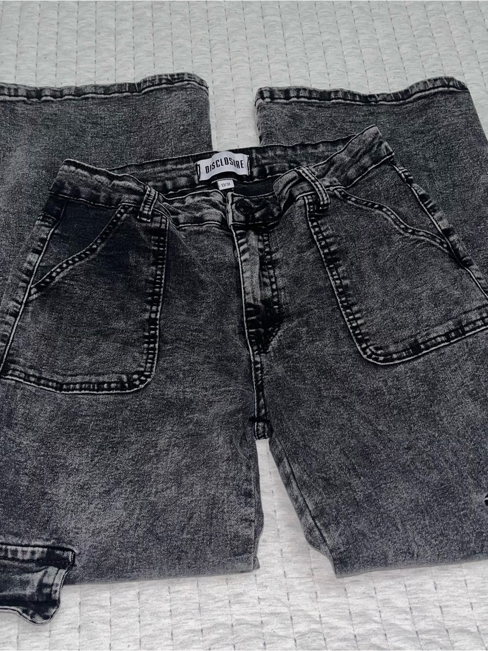 Disclosure Women's Wide Leg Jeans - Black Wash